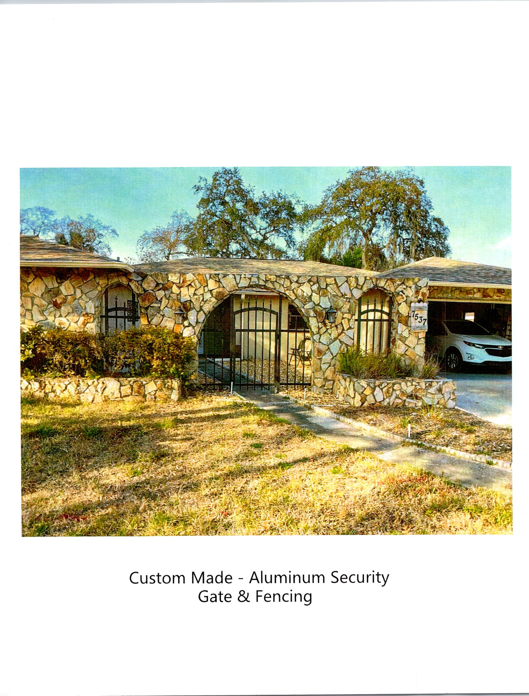 Custom Bronze Aluminum Fencing