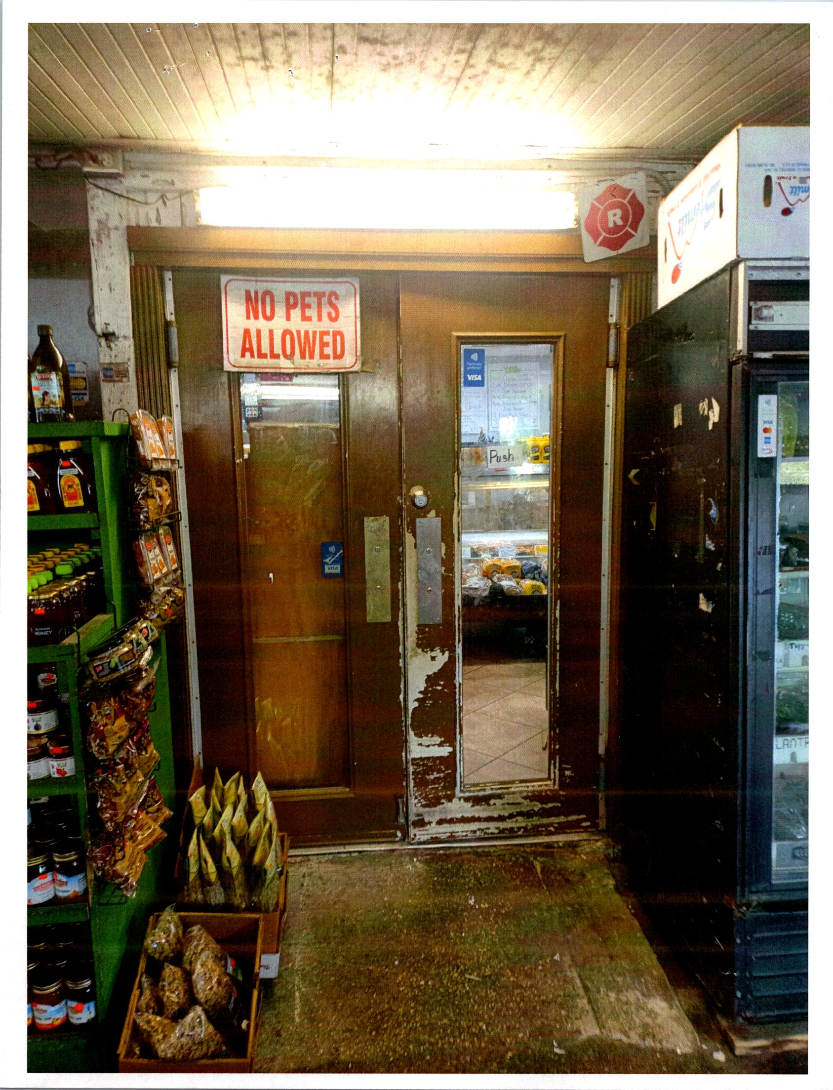 Before Front Entry on Produce Store
