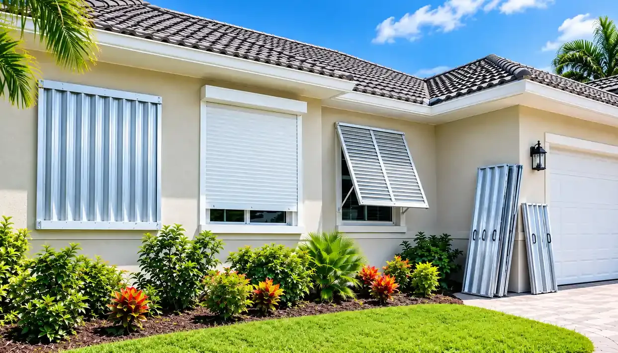 hurricane shutters florida home